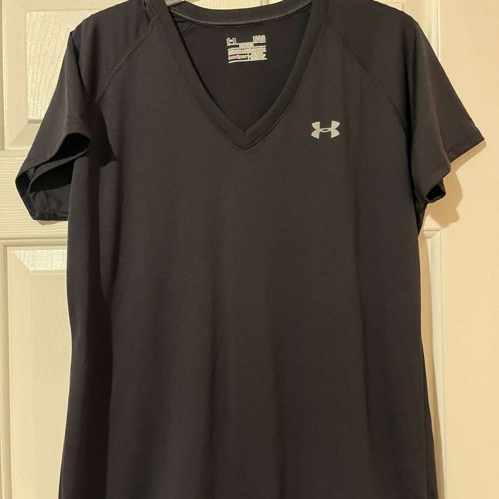 Under Armour Black V-Neck Tee